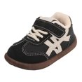 thumbnail image 1 of Toddler First Walking Shoes for Boy Girl Infant Crib Breathable Slip On Sneakers Lightweight Barefoot Shoes for Babies Black Size 8 Toddler, 1 of 6