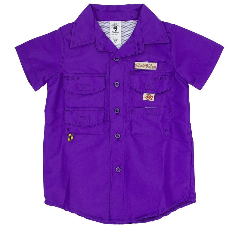 Toddler Fishing Shirts Size: 4T, Color: Purple, Toddler unisex