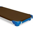 thumbnail image 1 of Toddler Fitted Sheet for Daycare/Preschool Cot Beds - 100% Cotton Elastic Sheets for Toddler Beds, 600 TC, Children’s Naptime Cot Sheet for Mats - Chocolate Solid ( 23"W x 52"L ) - ( Pack of 8 )., 1 of 6