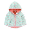 thumbnail image 1 of Toddler Fleece Jacket Winter Warm Coats with Hooded for Baby Boys Girls, 1 of 9