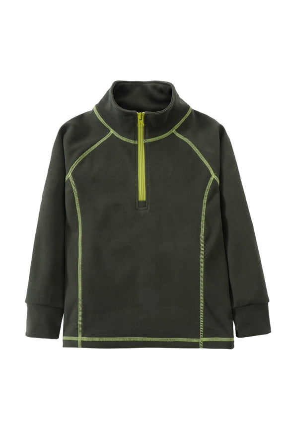 Toddler Jacket for Boys Long Sleeve Quarter Quarter Zipper Outerwear 2-3 Years Jacket