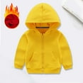 thumbnail image 1 of Toddler Jacket with Hoodie Cute Printed Solid Long Sleeve Boy Winter Clothes for Girls 7-8 Years, 1 of 6