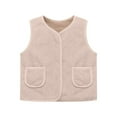 thumbnail image 1 of Toddler Fleece Vest Sleeveless Jacket Outerwear Jackets & Vests Winter Clothes Little Girls Clothes 18-24 Months, 1 of 8