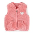 thumbnail image 1 of Toddler Vest Zipper Pink Vest Boys Soft Cozy Girls Winter Vest Boy Vest 12-18 Months, 1 of 3