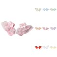 thumbnail image 1 of Toddler Floor Socks, 9 Pairs Solid Color Lace Cotton Socks for Girls, Thin Breathable Summer & Autumn Fashion Baby Ruffle Socks, Princess Frilly Socks, 1 of 5
