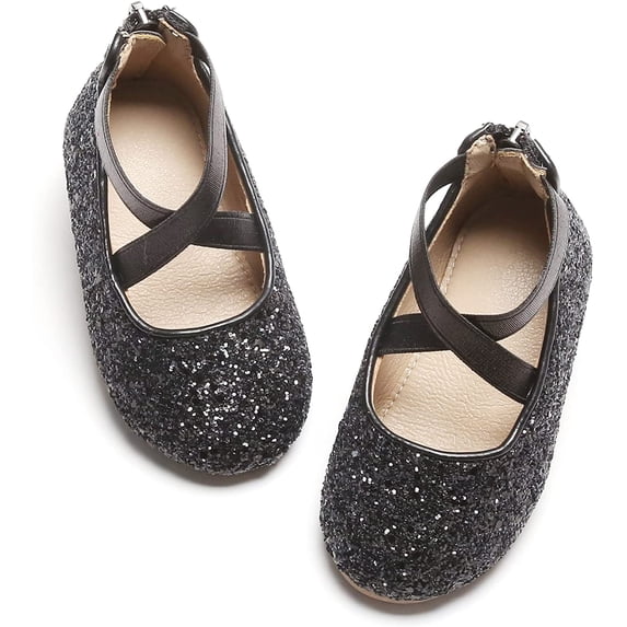 Toddler Flower Girl Dress Shoes - Girl Ballet Flats Party School Shoes Wedding