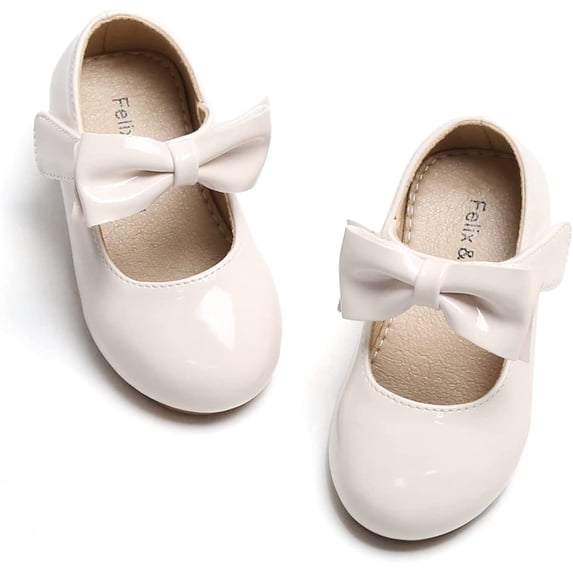 Toddler Flower Girl Dress Shoes - Girl Ballet Flats Party School Shoes Wedding