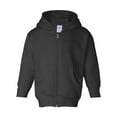 thumbnail image 1 of Toddler Full-Zip Fleece Hoodie , Black , 2 years old, 1 of 7