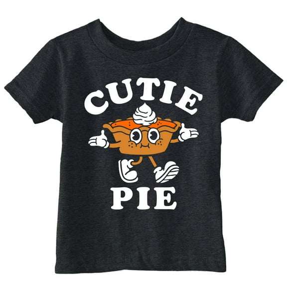 Toddler Funny T Shirts Cutie Pie Sarcastic Thanksgiving Graphic Novelty Tee For Young Kids