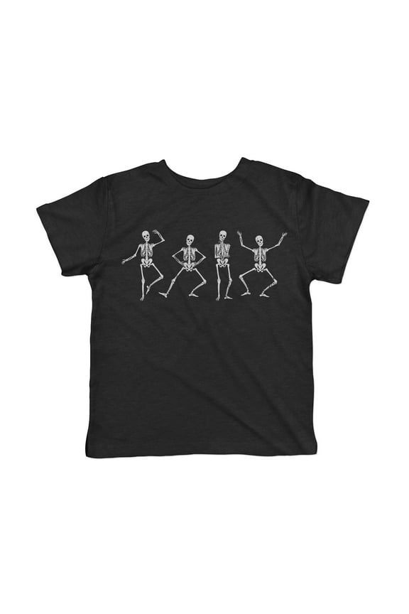 Toddler Funny T Shirts Dancing Skeletons Sarcastic Graphic Novelty Tee For Young Kids