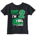 thumbnail image 1 of Toddler Funny T Shirts Dump Everything Im 2 Sarcastic Garbage Truck Tee For Young Kids, 1 of 8
