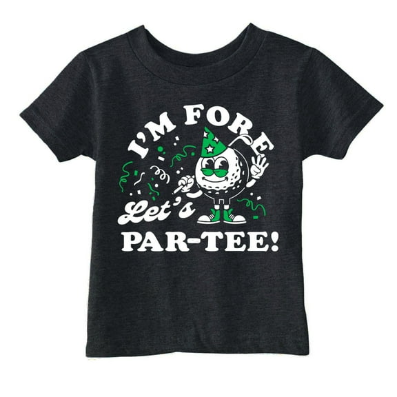 Toddler Funny T Shirts Im Fore Lets Par Tee Sarcastic Golfing Graphic Novelty Tee for Young Kids
