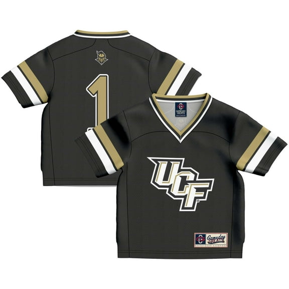 Toddler GameDay Greats #1 Black UCF Knights Lightweight Collegiate Football Fashion Jersey