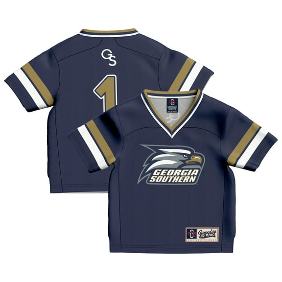 Toddler GameDay Greats #1 Blue Georgia Southern Eagles Collegiate Football Fashion Jersey