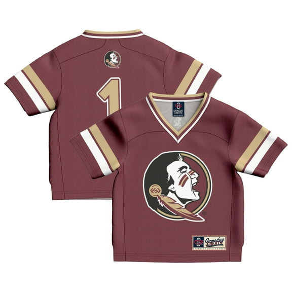 Toddler GameDay Greats #1 Garnet Florida State Seminoles Collegiate Football Fashion Jersey