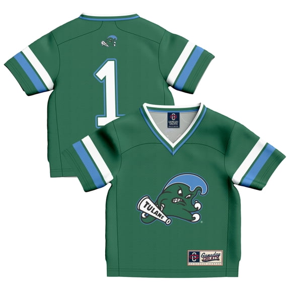 Toddler GameDay Greats #1 Green Tulane Green Wave Football Fashion Jersey