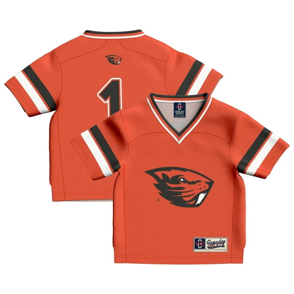 Toddler GameDay Greats #1 Orange Oregon State Beavers Collegiate Football Fashion Jersey