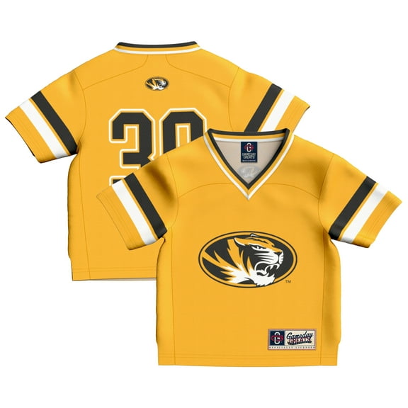 Toddler GameDay Greats #39 Gold Missouri Tigers Lightweight Collegiate Football Fashion Jersey