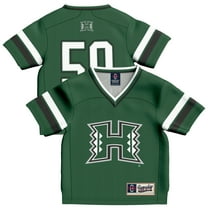 Toddler GameDay Greats #50 Green Hawaii Rainbow Warriors Lightweight Collegiate Football Fashion Jersey