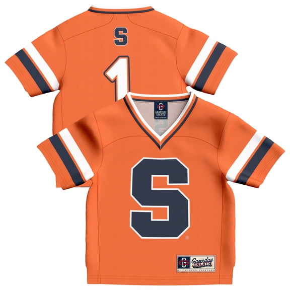 Toddler GameDay Greats Orange #1 Syracuse Orange Lightweight Collegiate Football Fashion Jersey