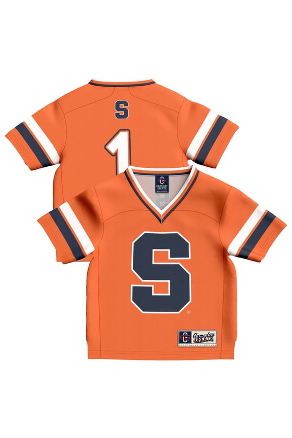 Toddler GameDay Greats Orange #1 Syracuse Orange Lightweight Collegiate Football Fashion Jersey