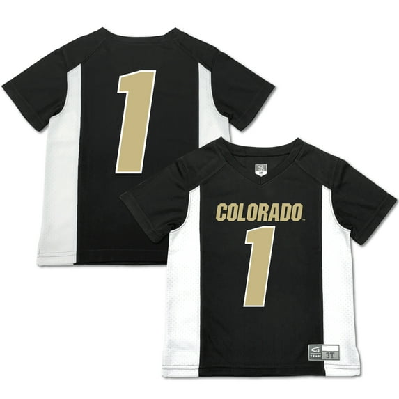 Toddler Garb #1 Black Colorado Buffaloes Football Jersey