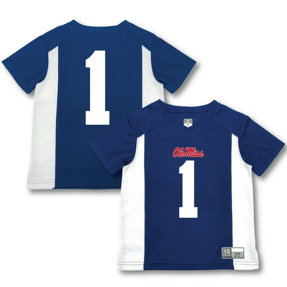 Toddler Garb #1 Blue Ole Miss Rebels Football Jersey