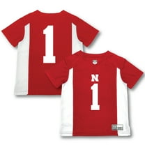 Toddler Garb #1 Scarlet Nebraska Huskers Football Jersey