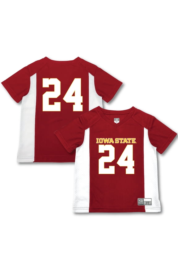 Toddler Garb #24 Cardinal Iowa State Cyclones Football Jersey