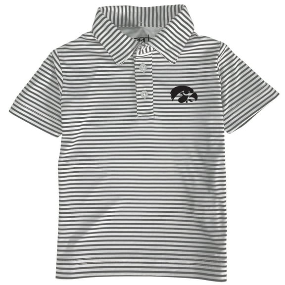 Toddler Garb  Charcoal Iowa Hawkeyes Carson Polo