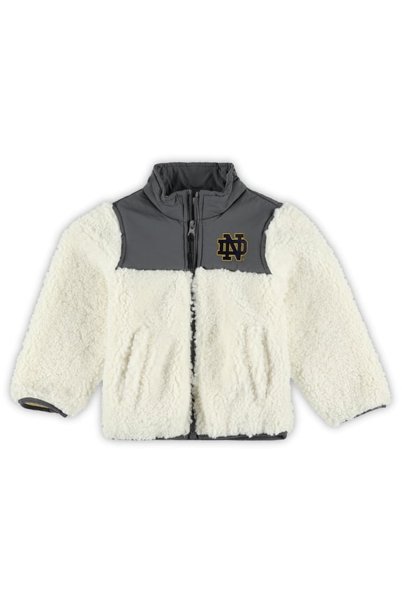 Toddler Garb Charcoal Notre Dame Fighting Irish Teddy Sherpa Jacket