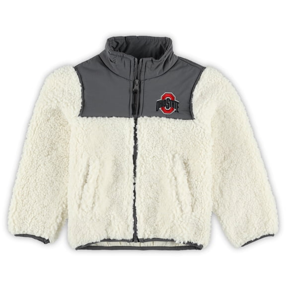 Toddler Garb Charcoal Ohio State Buckeyes Teddy Sherpa Jacket
