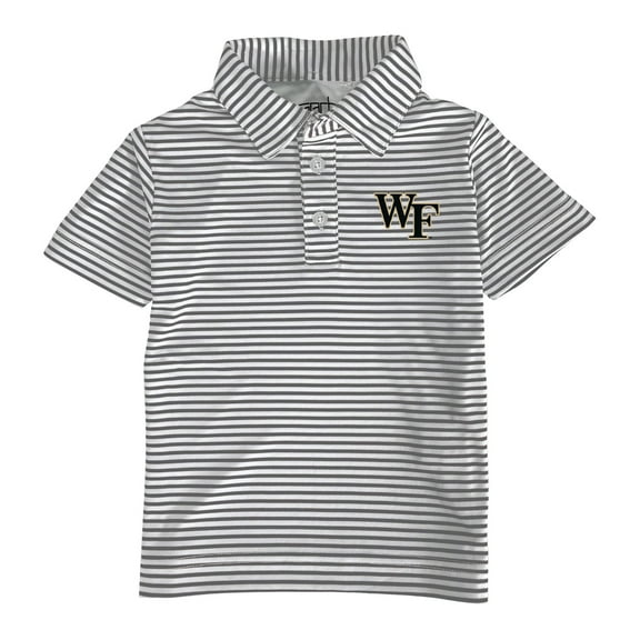 Toddler Garb Charcoal/White Wake Forest Demon Deacons Carson Polo