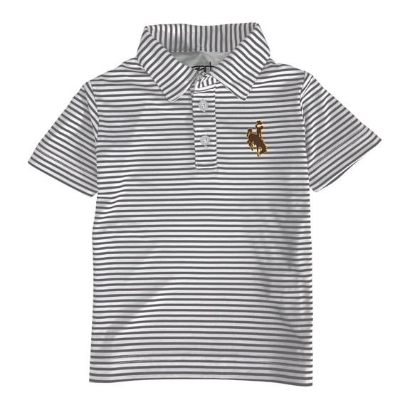 Toddler Garb Charcoal/White Wyoming Cowboys Carson Polo