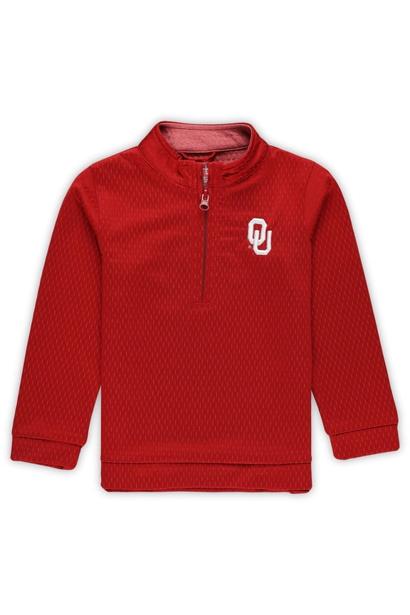 Toddler Garb Crimson Oklahoma Sooners Sterling Quarter-Zip Pullover