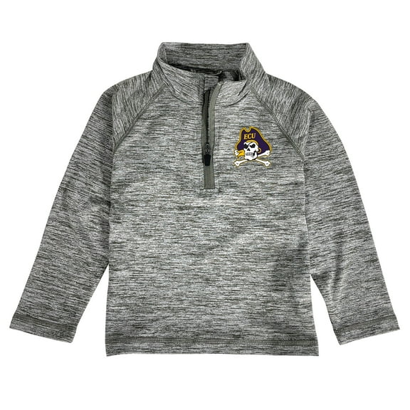 Toddler Garb Gray ECU Pirates Matthew Quarter-Zip Pullover Top