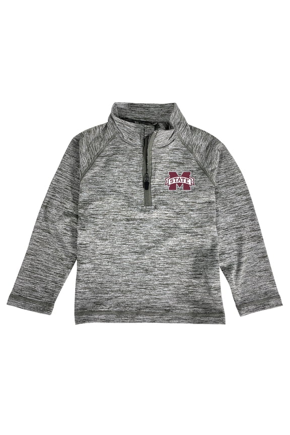 Toddler Garb  Gray Mississippi State Bulldogs Matthew Quarter-Zip Pullover Top