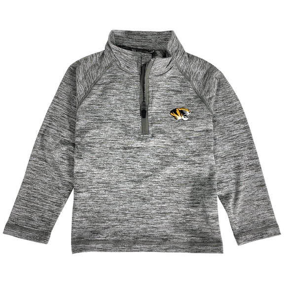 Toddler Garb Gray Missouri Tigers Matthew Quarter-Zip Pullover Top