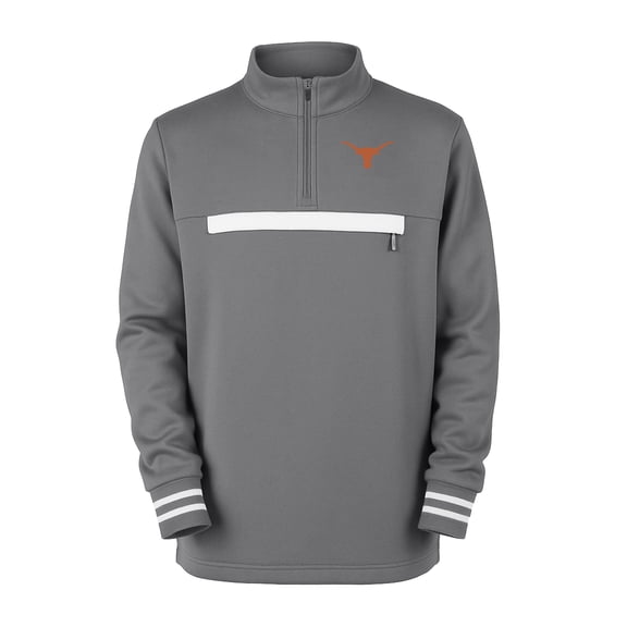 Toddler Garb Gray Texas Longhorns Atlas Quarter-Zip Tri-Blend Pullover