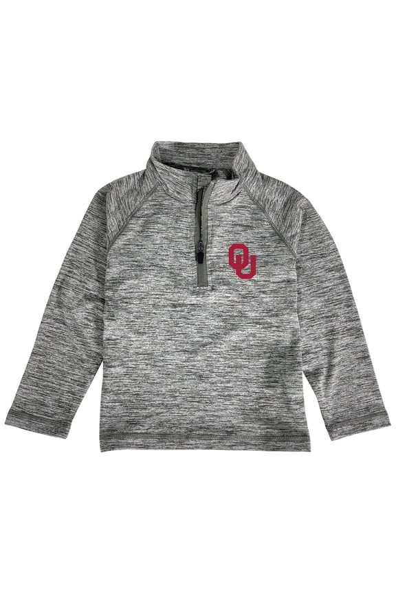 Toddler Garb Heathered Gray Oklahoma Sooners Matthew Quarter-Zip Pullover Jacket