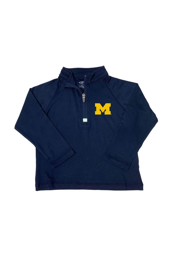 Toddler Garb Navy Michigan Wolverines Matthew Quarter-Zip Pullover Top