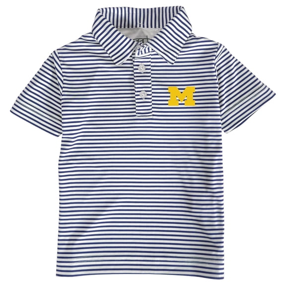 Toddler Garb Navy/White Michigan Wolverines Carson Polo