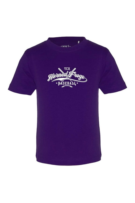 Toddler Garb Purple TCU Horned Frogs Toni Baseball T-Shirt