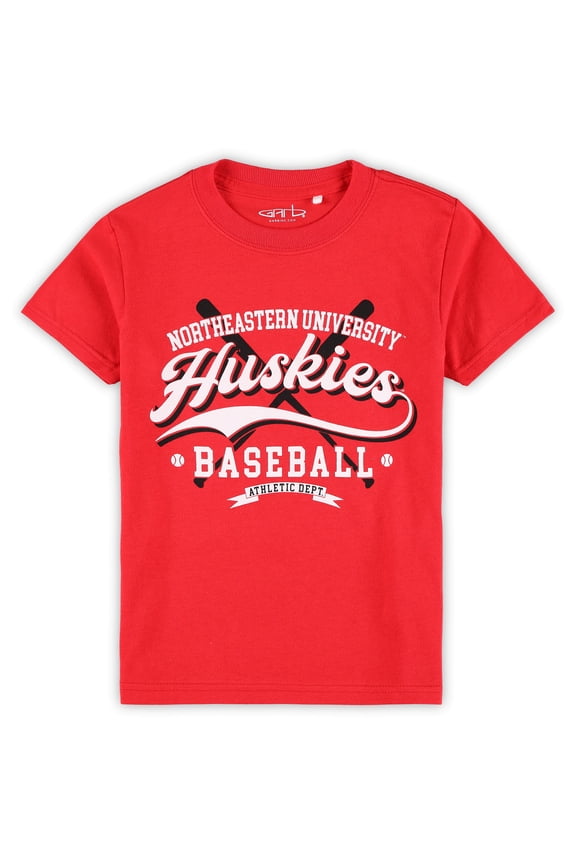 Toddler Garb Red Northeastern Huskies Toni Baseball T-Shirt