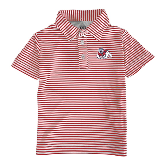 Toddler Garb Red/White Fresno State Bulldogs Carson Polo