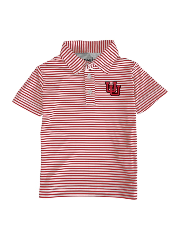 Toddler Garb Red/White Utah Utes Carson Polo
