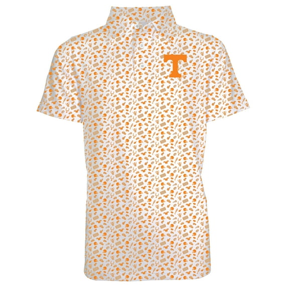 Toddler Garb Tennessee Orange Tennessee Volunteers Tom Allover Print Performance Polo