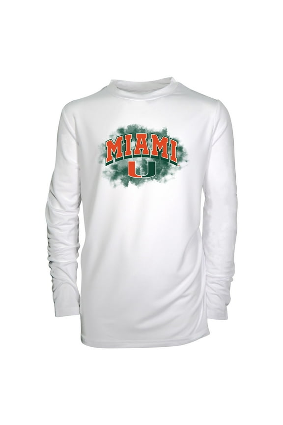 Toddler Garb White Miami Hurricanes Jesse Long Sleeve Sun Shirt