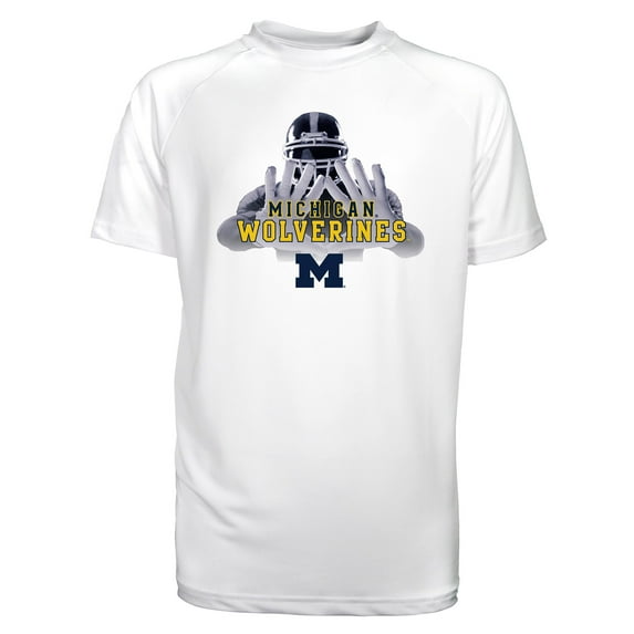 Toddler Garb White Michigan Wolverines Kevin Raglan Sun Shirt