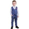 thumbnail image 1 of Toddler Gentleman Wedding Outfit Button Down Shirt Vest Pants Baby Baptism Dress Toddler Boy Suit 2-3 Years, 1 of 3